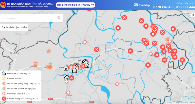 Epidemiological map - CovidMap