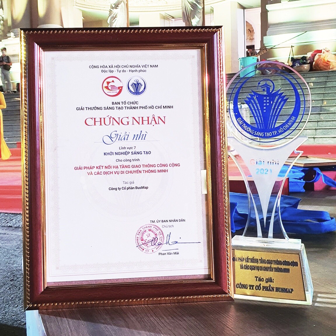 BusMap was honored at the HoChiMinh City Creative Awards